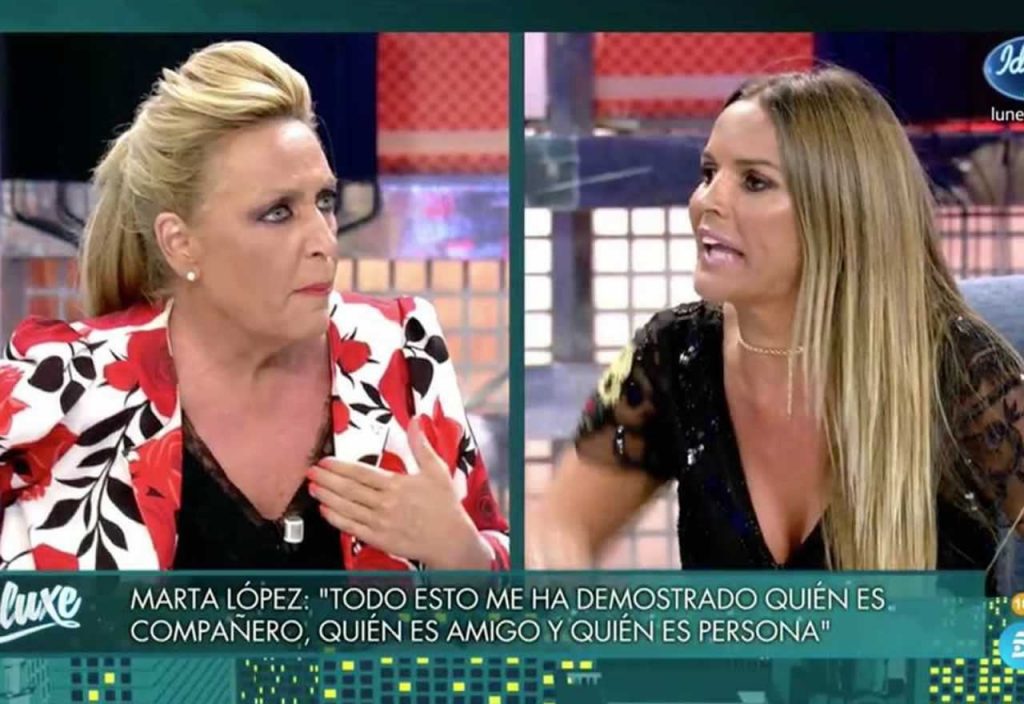 Marta López reaparece en Sálvame tras un falso positivo en covid-19