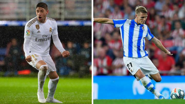 Martin Ødegaard, Fede Valverde, mediocampo Real Madrid