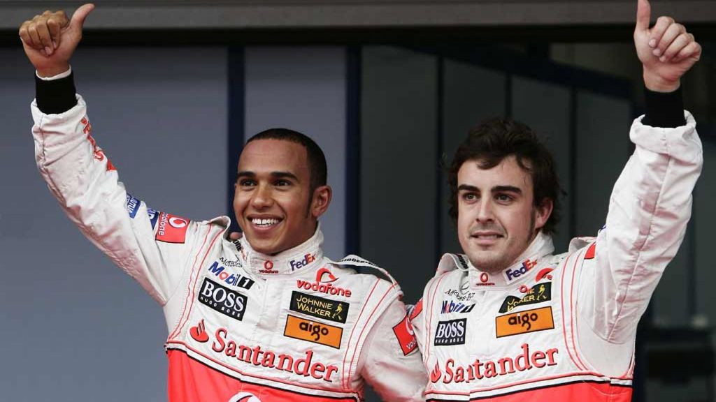 Fernando Alonso y Hamilton