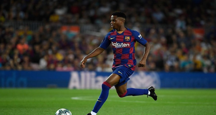 Ansu Fati, letras de oro