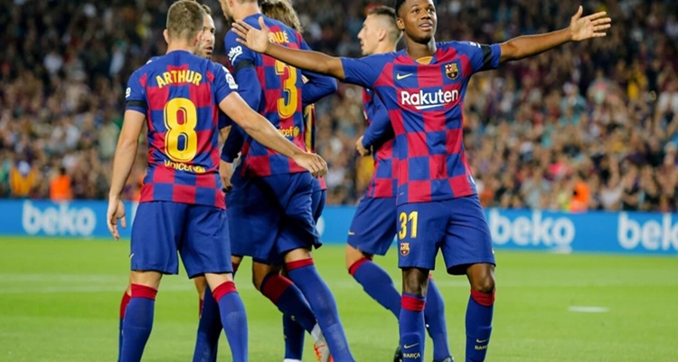 Ansu Fati, tres récords seguidos Valencia