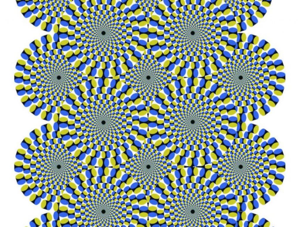 circulos en movimientos ilusiones óptica