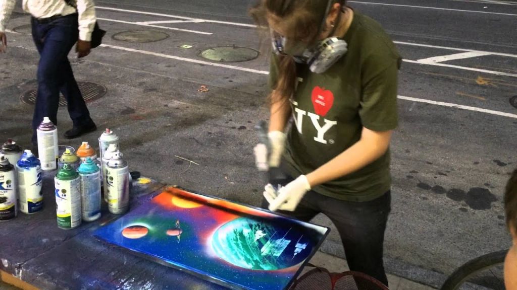 cuadros artistas callejeros