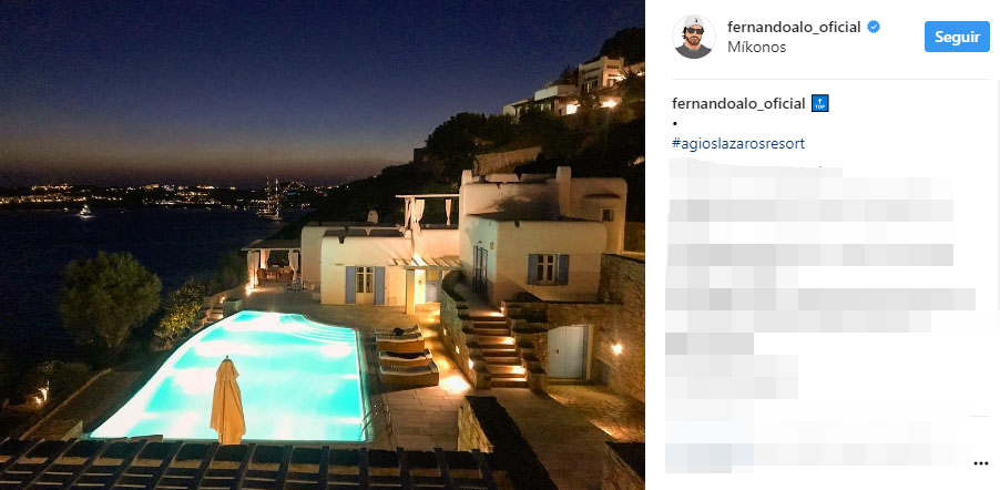 fernando alonso vacaciones