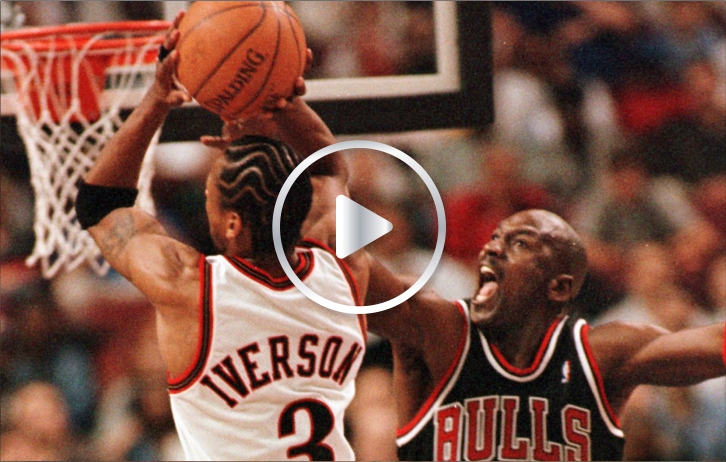 Allen Iverson con un crossover que deja temblando al mismísimo Michael Jordan