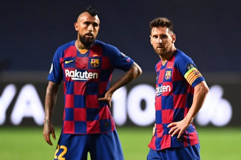 Messi se despide de Vidal: 