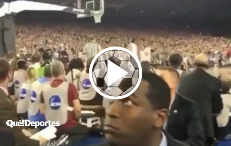 Cuando hasta el de seguridad flipa con un canastón bestial