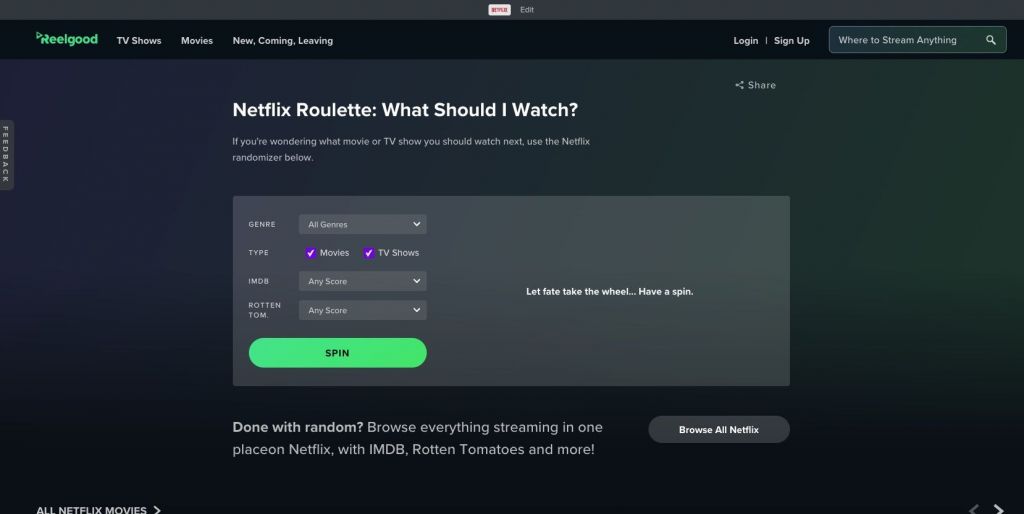 netflix roulette