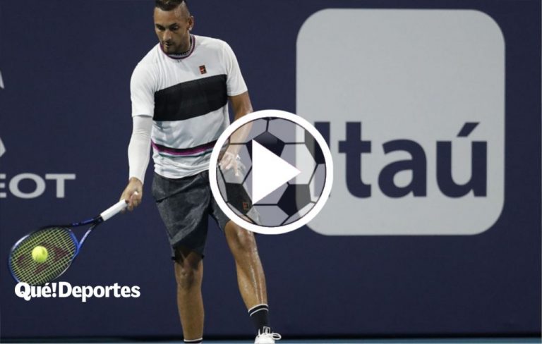 Cuando ganas el punto con un sorprendente saque desde abajo