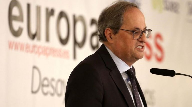 Torra reivindica su gestión aunque los recursos 