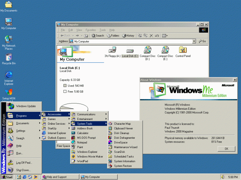 Windows ME, considerada la peor versión de Windows, cumple 20 años