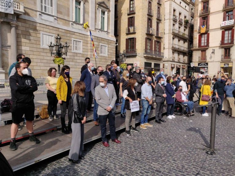 Partidos y entidades independentistas exigen la libertad de los detenidos