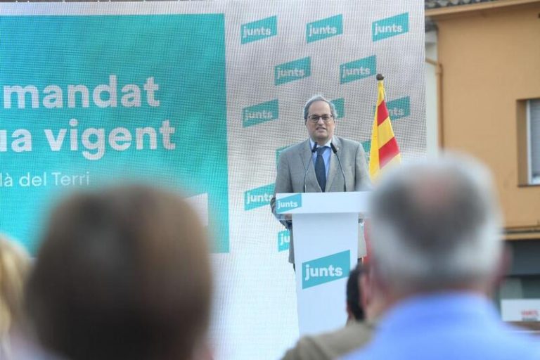 Torra llama al independentismo a superar el 50% de los votos y a prepararse 