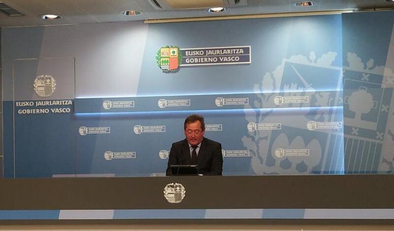 El Gobierno Vasco no contempla ahora un estado de alarma en Euskadi