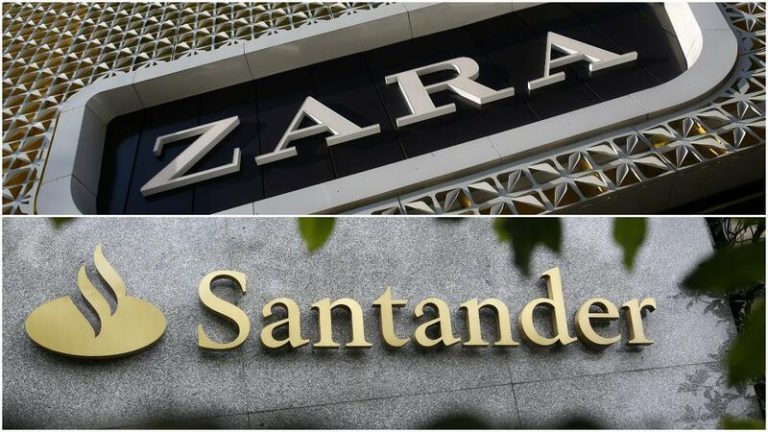 Zara y Santander resisten como las únicas marcas españolas entre las 100 más valiosas