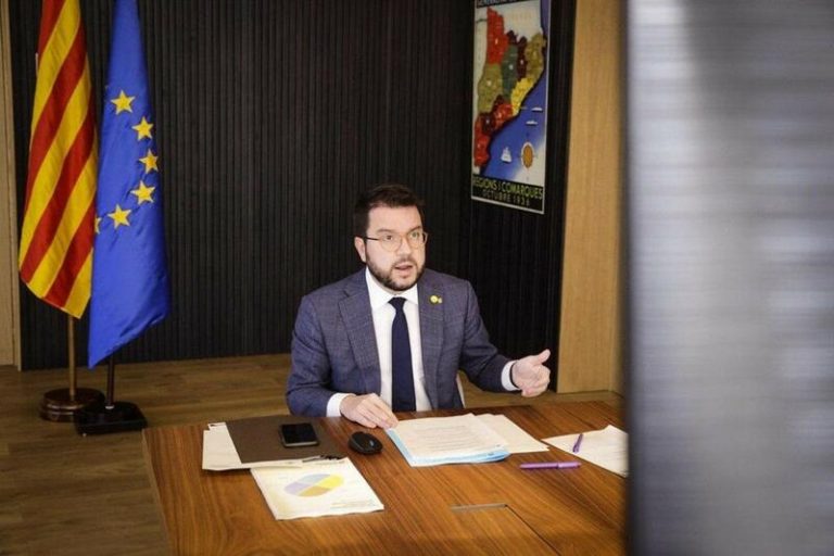 Aragonès reivindica ante a Von der Leyen un referéndum y ser un estado miembro de la UE