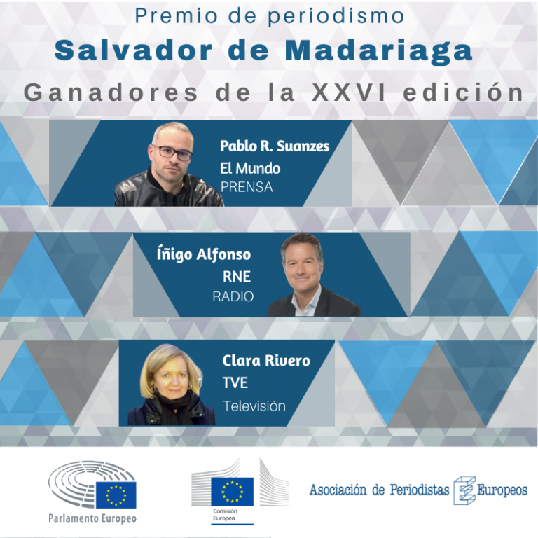 El periodismo europeo reconoce a Iñigo Alfonso, Clara Eugenia Rivero y Pablo Rodríguez