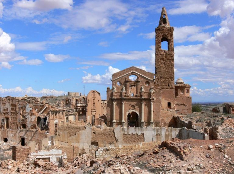 Belchite se convierte en plató de cine