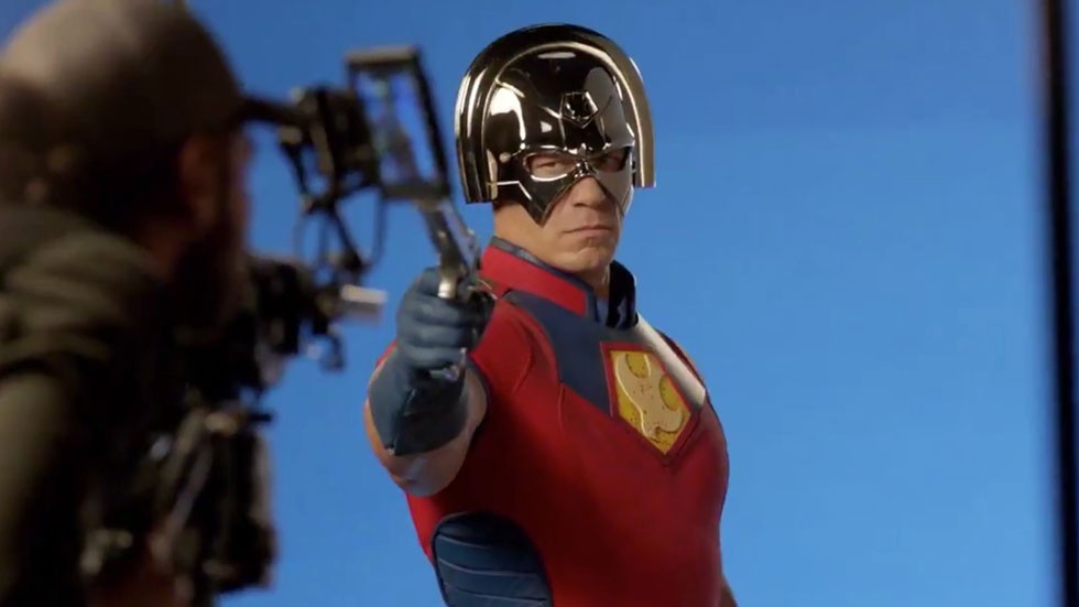 John Cena con el traje de Peacemaker
