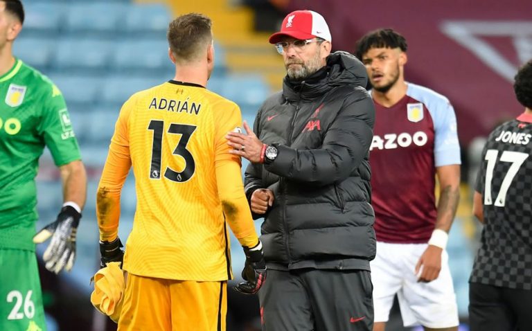 Klopp condena a Adrián y piensa en estos porteros