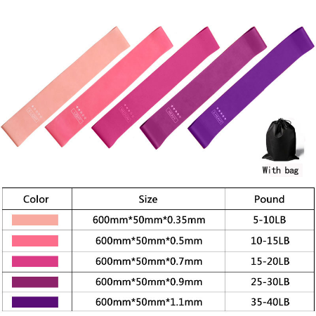 Bandas elásticas e ejercicios en Aliexpress