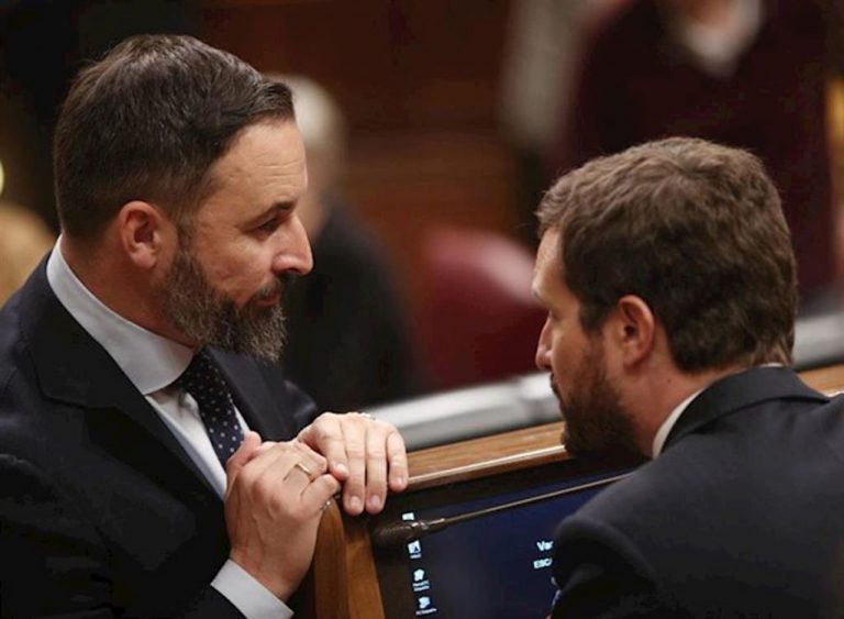 Abascal pide apoyo al PP recordando que Vox 