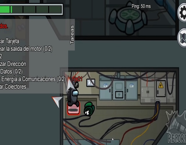 Among Us electricidad