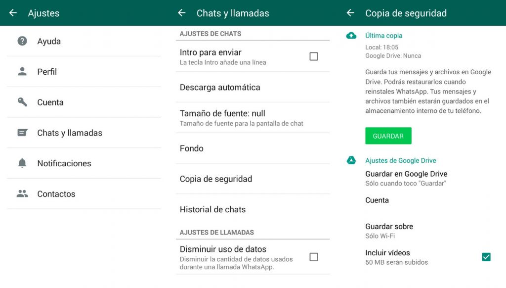 copia de seguridad