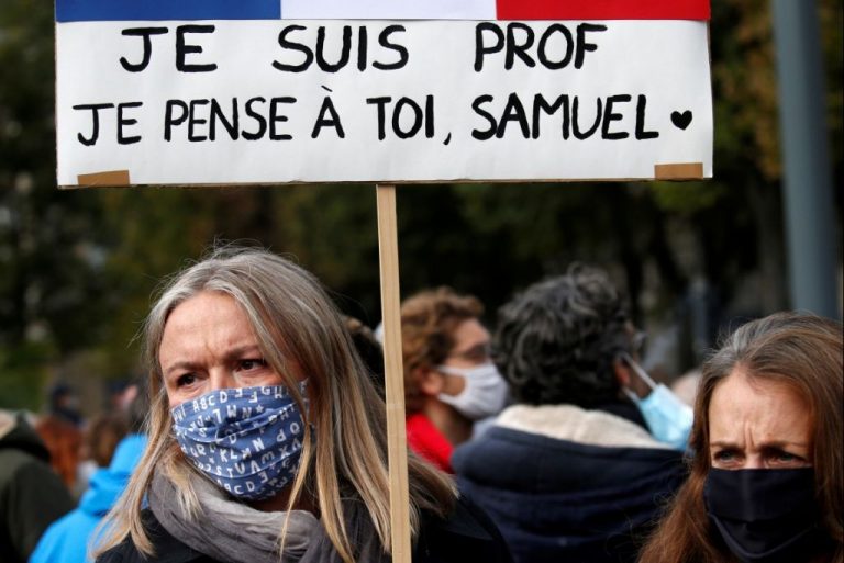 Un detenido en Barcelona por justificar el asesinato del profesor francés Samuel Paty