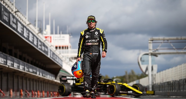 Fernnado Alonso pretemporada Renault