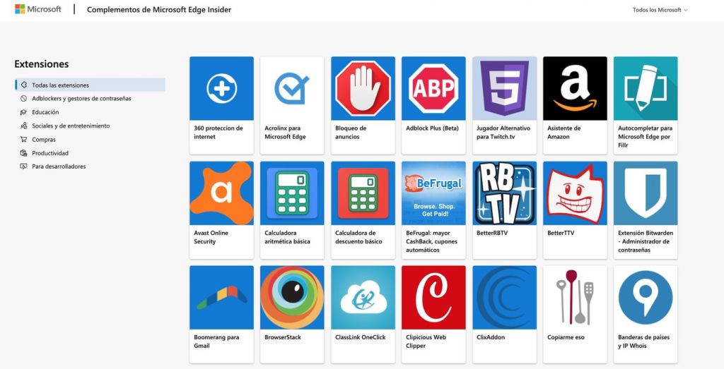 tienda de complementos microsoft office