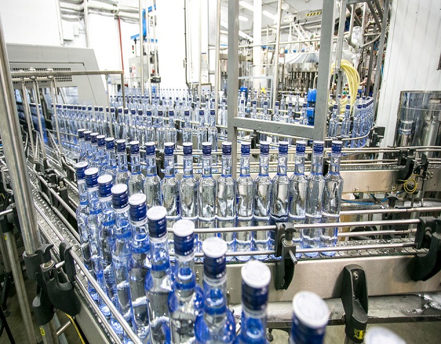 vodka producción