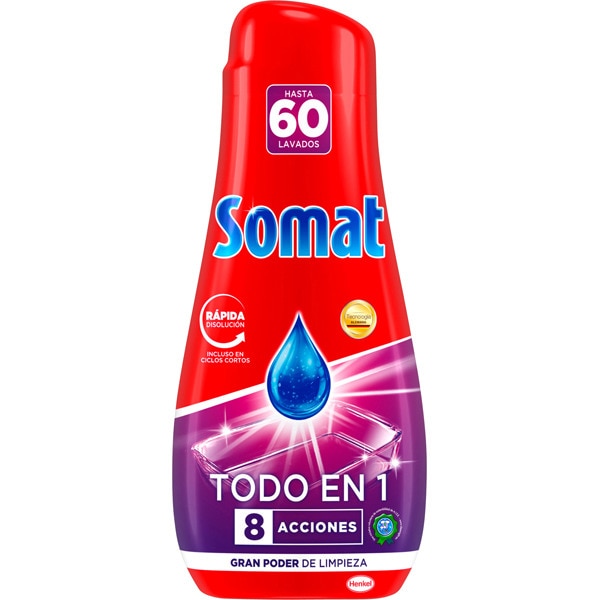 Somat 8. Los mejores detergentes para lavavajillas por menos de 10 euros