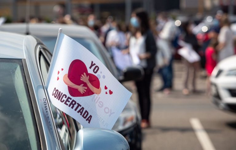 La concertada sale a la calle para protestar por la 'ley Celaá'