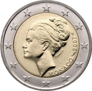 La moneda de 2 euros con el rostro de Grace Kelly