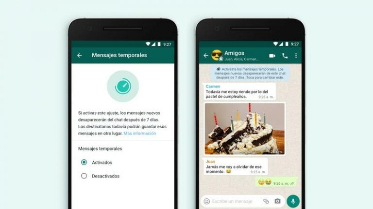 WhatsApp lanza los mensajes que desaparecen después de 7 días