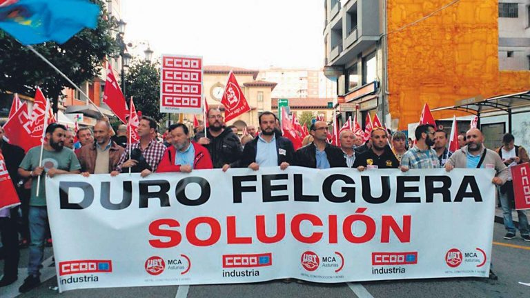 UGT y CCOO temen que solo haya hasta final de año para poder salvar Duro Felguera