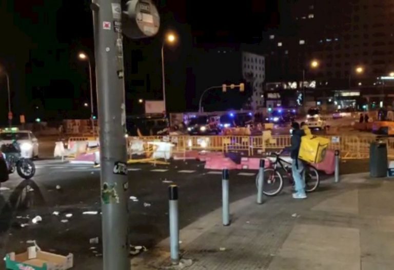 Detenido un menor en Alicante durante una noche de actos vandálicos