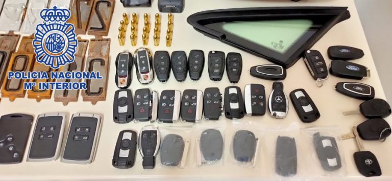 Detenidas 11 personas de una organización itinerante dedicada al robo de vehículos