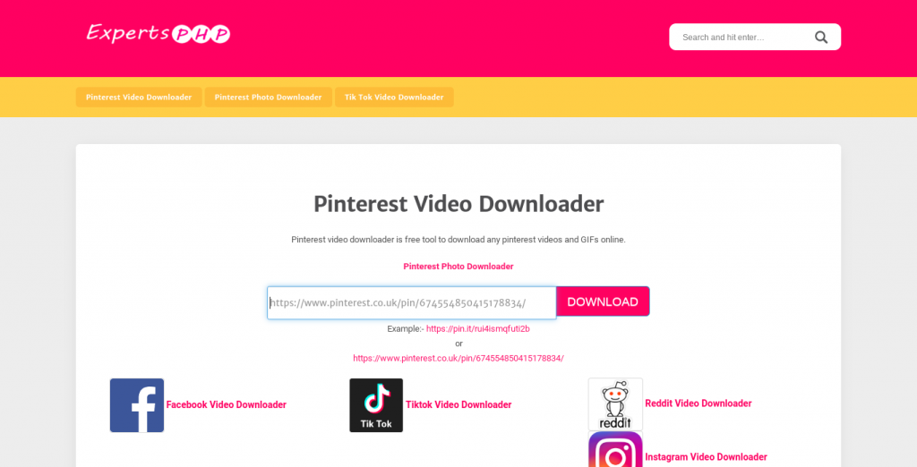 Web para descargar contenido de Instagram