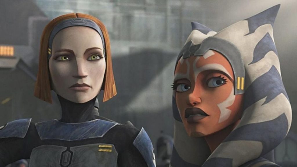Ahsoka Tano y la mandaloriana