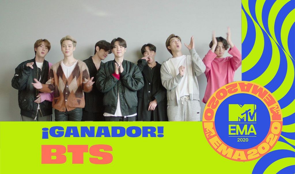 BTS Premios MTV Europe Music Award 2020 