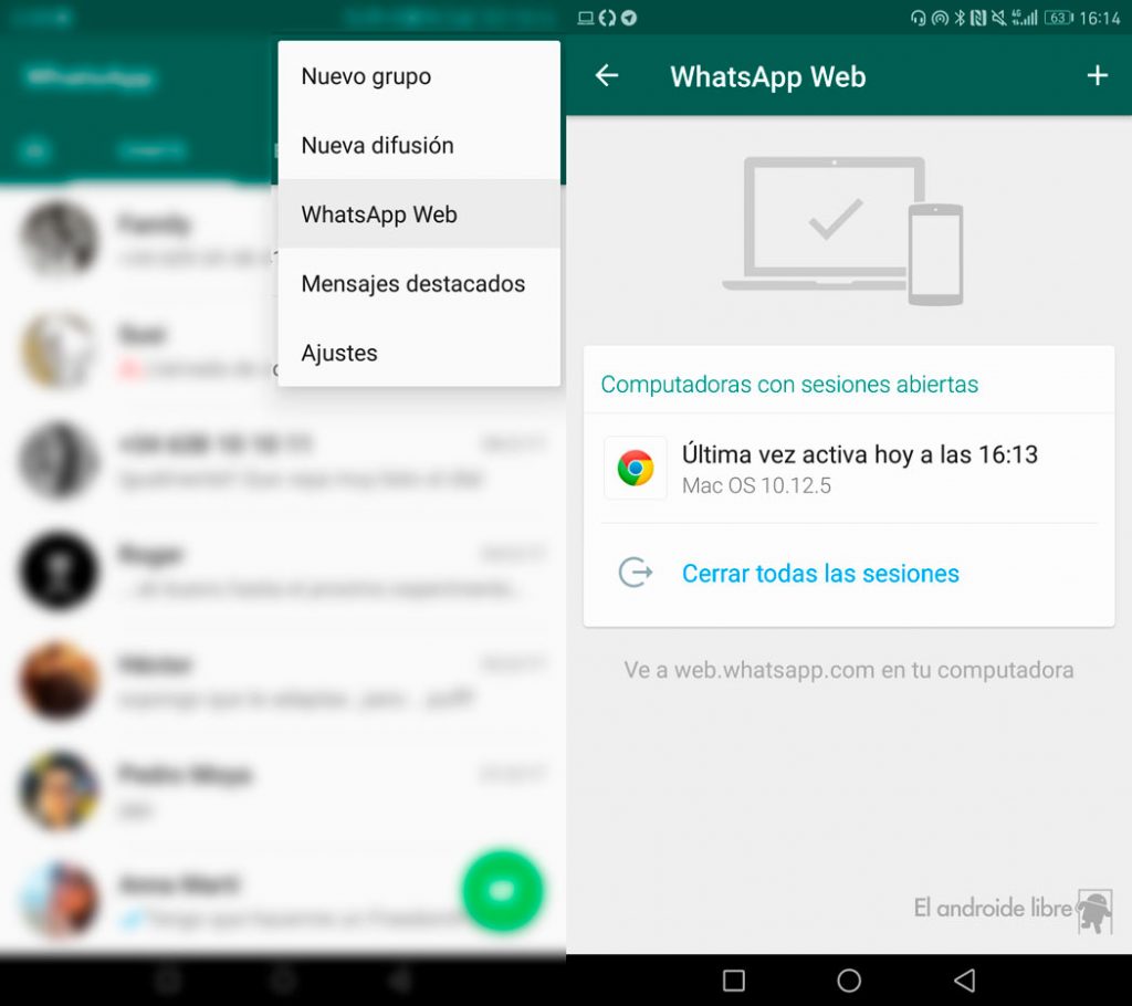 Por qué no puedes usar WhatsApp web en Windows 10 75 Cuidado con las sesiones activas