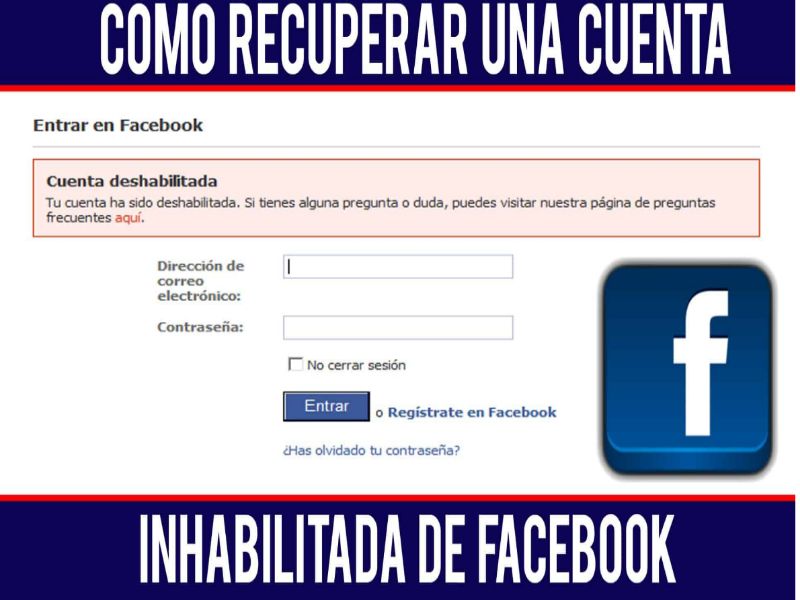 Inhabilitacion la cuenta de Facebook