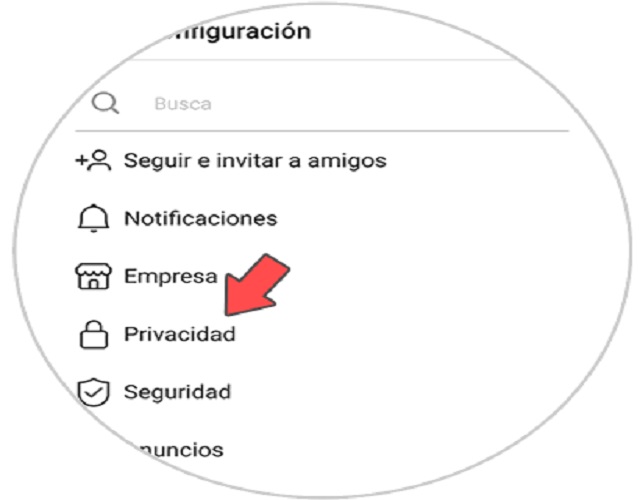 Instagram privacidad Android