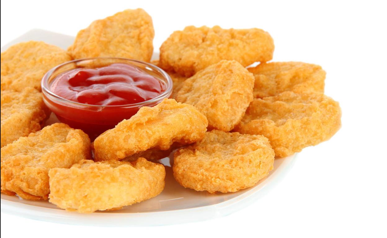 nuggets de pollo con freidora