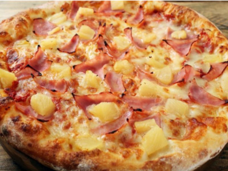 Pizza con piña