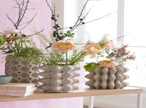 Portada jarron de carton jarron de carton