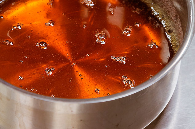 Caramelo para la tarta de castañas