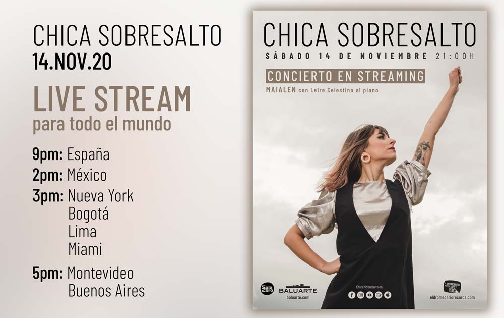 Chica Sobresalto - Fusión del Núcleo concierto steaming Mailaen Gurbindo